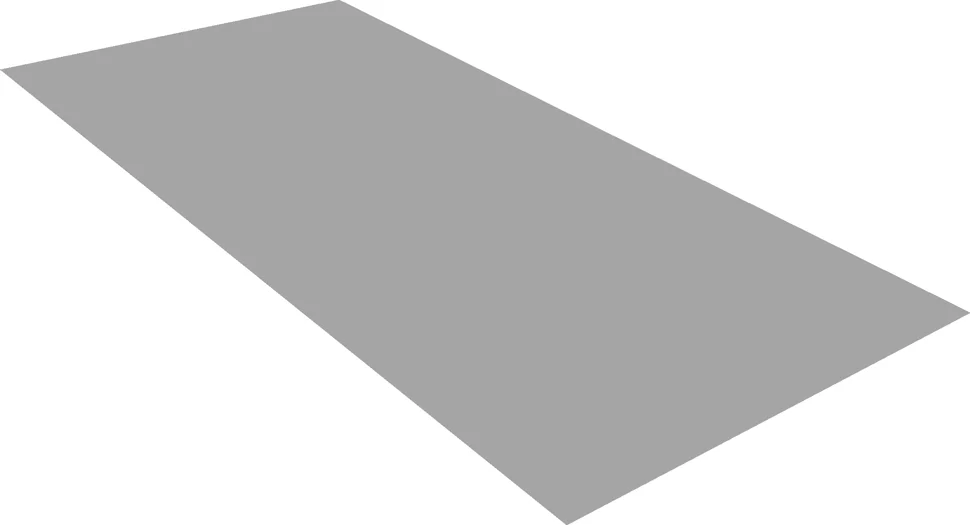 Плоский лист Полиэстер RAL 9006 (светлый алюминий), 0.45 мм, 1,25*2.25 м.п., пл=2.8125м2 (в пленке)