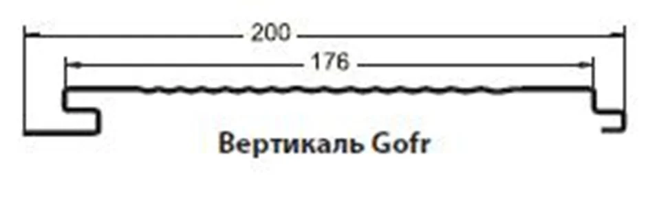 М/Сайдинг PE RAL **, М-2 - GOFR толщина 0.5мм, размер 0,2*м2