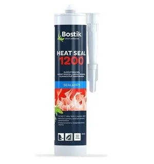 Герметик силикатный для печей и каминов черный BOSTIK HEAT SEAL 0.3 л (до 1200 &#176;C )