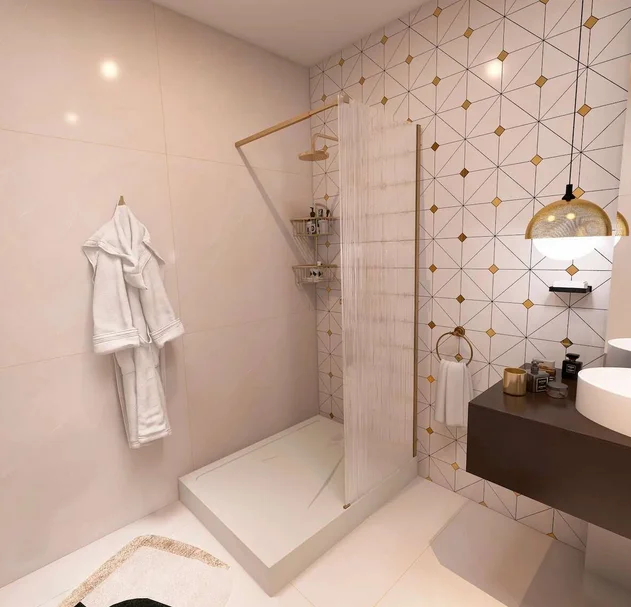 Ограждение душевое Good Door WALK IN SP-90-W-BG