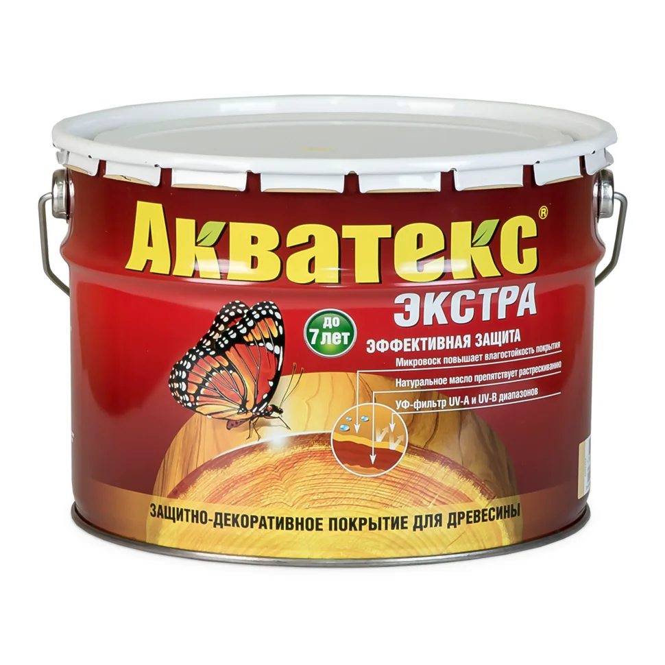 Основа алкидная Акватекс ЭКСТРА (красное дерево) 9л