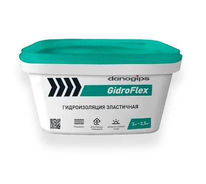 Мастика гидроизоляционная DANOGIPS GidroFlex эластичная 3 кг