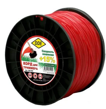 Леска на катушке 2,0 мм 520м, звезда, красный,"Speed line", DDE
