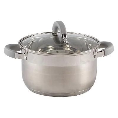 Кастрюля MALLONY Felicità из нержавеющей стали с крышкой 3,9л