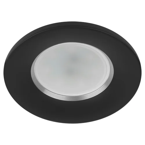 Светильник точечный ЭРА KL107 BK/SL MR16 GU5.3 черный серебро