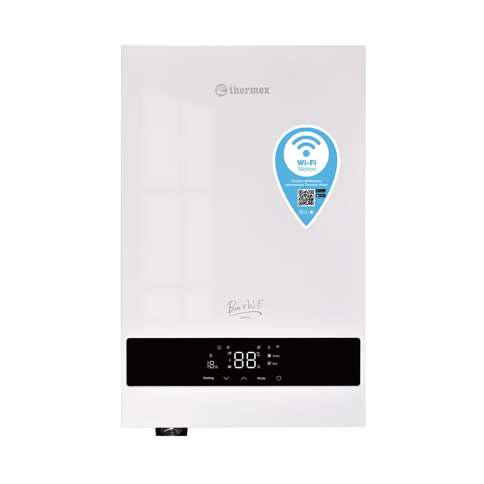 Котел электрический настенный THERMEX Boss 12 Wi-Fi (White)