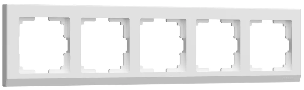 Рамка 5-местная Werkel Stark, белая, WL04-Frame-05-white / W0051801