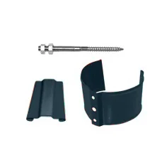 ST Кронштейн трубы на кирпич, 125/90мм RAL 7024