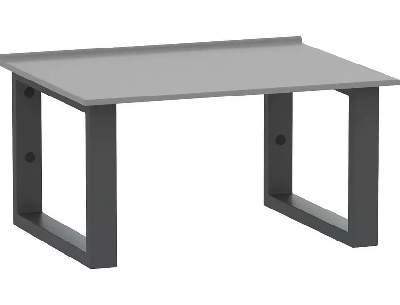 Столешница BAS матовая 600*470 в комплекте с подвесными кронштейнами 430*300 (2шт.), серый