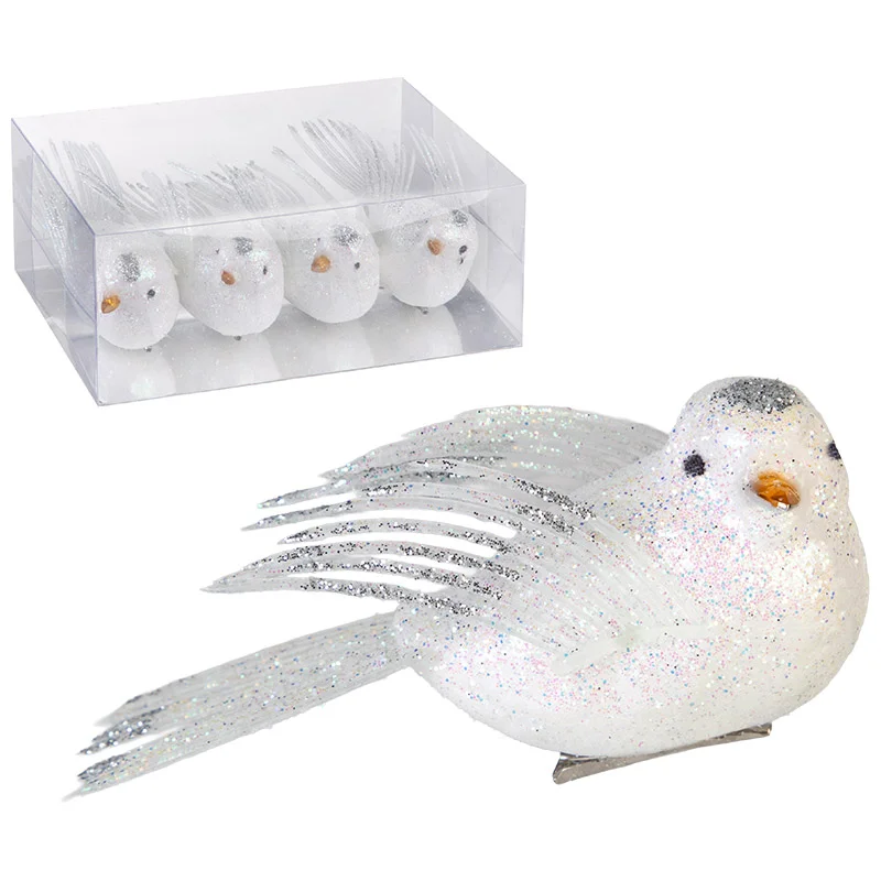 Украшение декоративное на клипсе "Пташечка" 4 шт