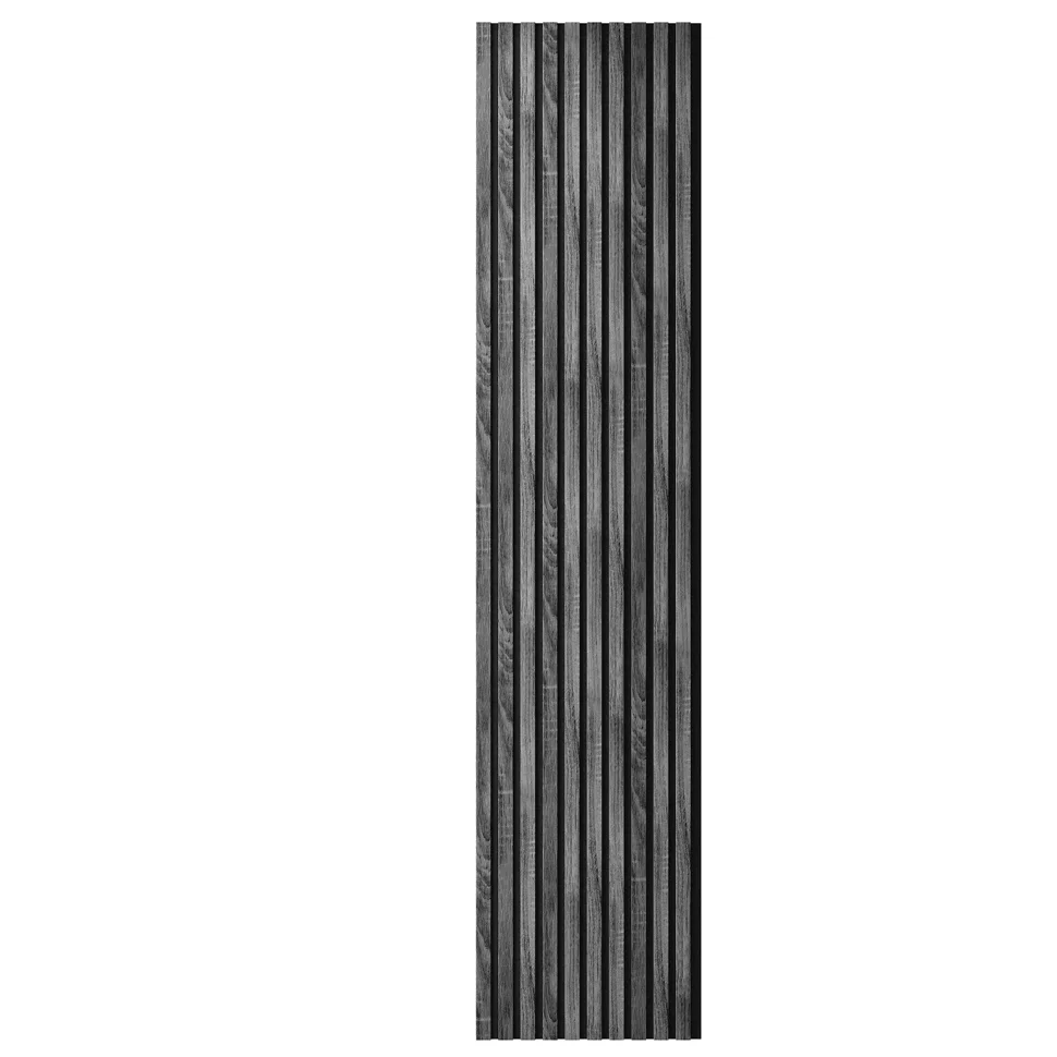 Панель акустическая гибкая ARTIVA flex №2, черный войлок, 2750х600х9мм, рейки МДФ 40х6мм, дуб рейн