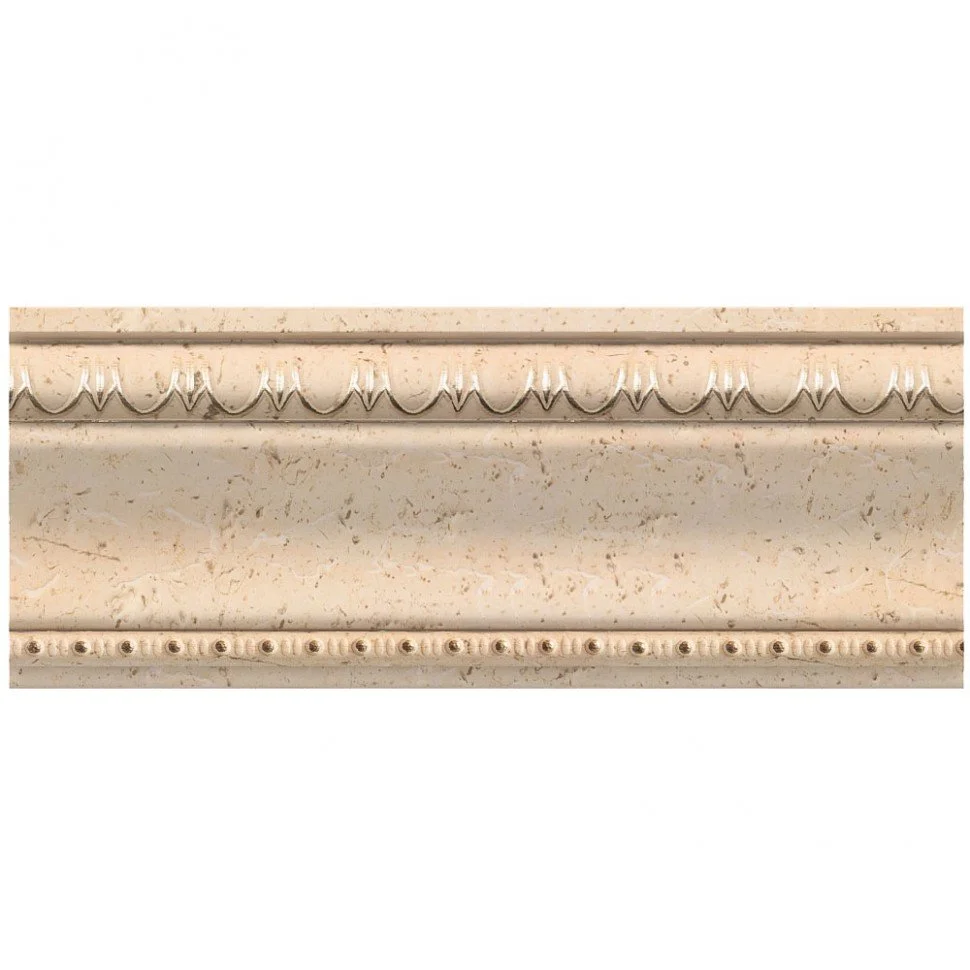 Багет интерьерный COSCA, "Травертин", Плинтус потолочный 60, "Кварц" 2,4м, арт.T60(2)/MP4-1