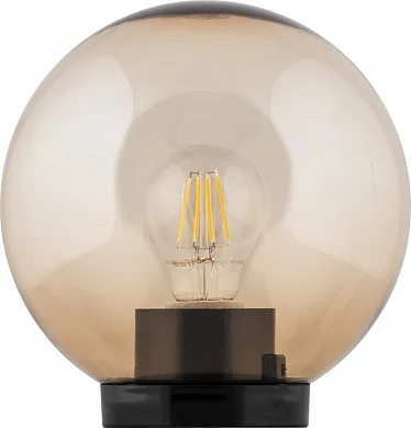 Фонарь уличный Feron 11563, ПМАА, 230V E27, d=200мм, золотой, НТУ 01-60-203