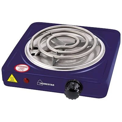 Плитка электрическая 1 конфорочная HOMESTAR HS-1103 сапфир, ТЭН