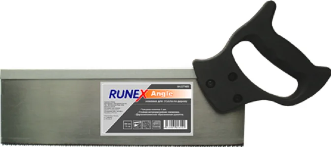 Ножовка по дереву 300мм, шаг 13, Runex Angle, для стусла, ударный зуб