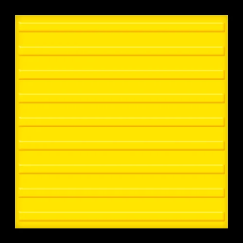 Тактильная плитка EcoStep ТПУ ПОЛОСЫ 500*500*2 (желтая)