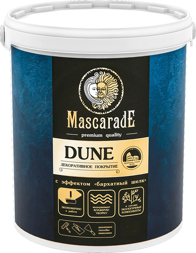 Грунт-краска БОЛАРС Mascarade цвет Duna белый 1 кг
