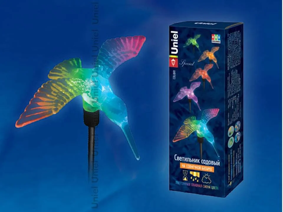 Фигурка садовая Uniel USL-S-105/MT760 Colibri на солнечной батарее