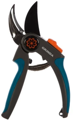 Секатор 205 мм GRINDA PROLine P-55 с двухкомпонентными рукоятками, плоскостной