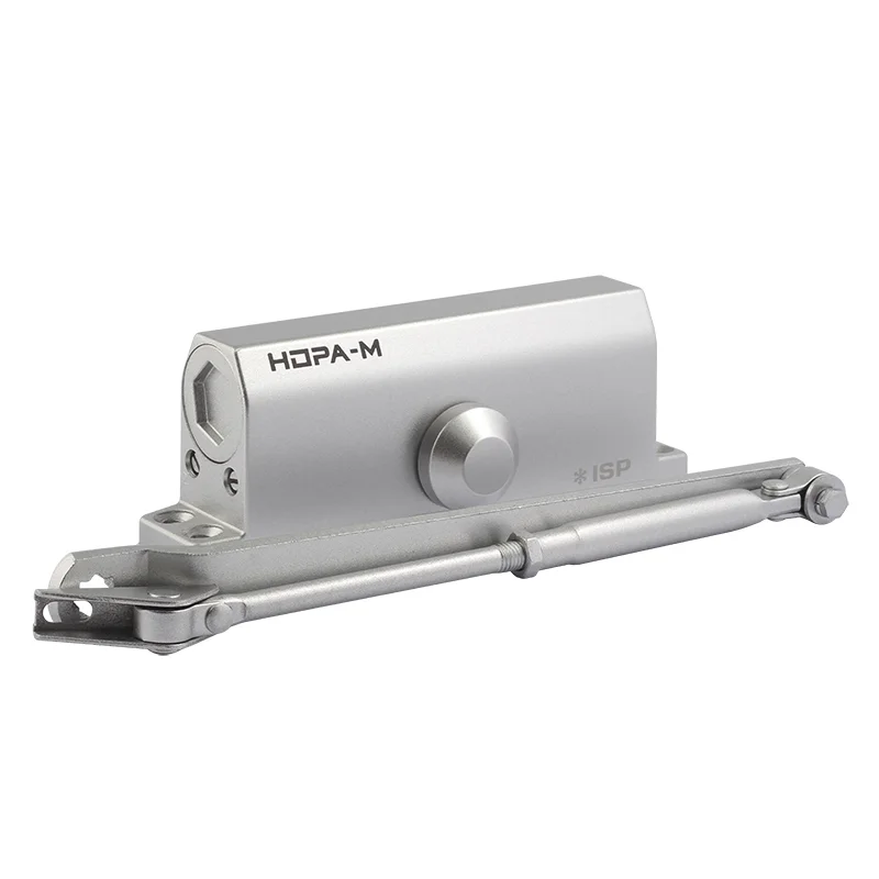Доводчик НОРА-М ISPARUS 450 от 120 кг до 170 кг. ( от 120 до 160 кг) (сереб.), морозостойкий