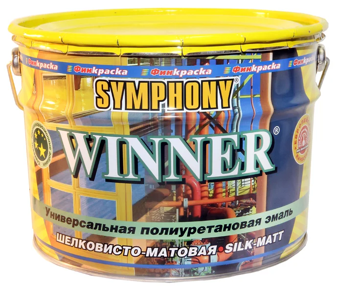 Эмаль SYMPHONY виннер С полиуретановая шелковисто-матовая 9л