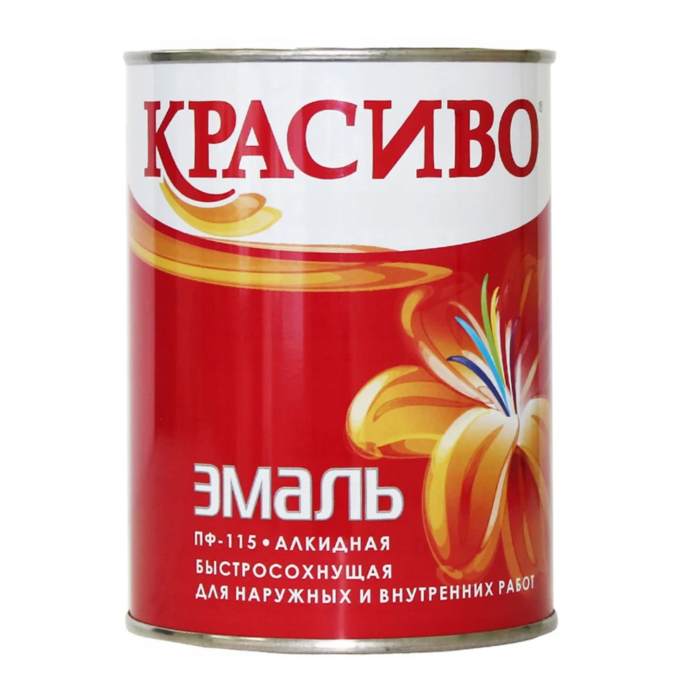 Эмаль ПФ-115 голубая 0,8кг КРАСИВО