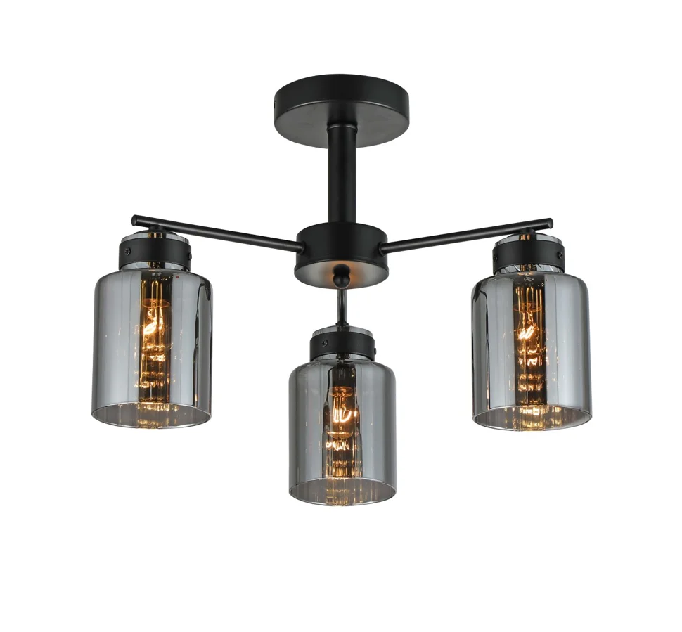 Люстра Ferrico 4590-3 BK, 3xE27/40W (46*46*30)