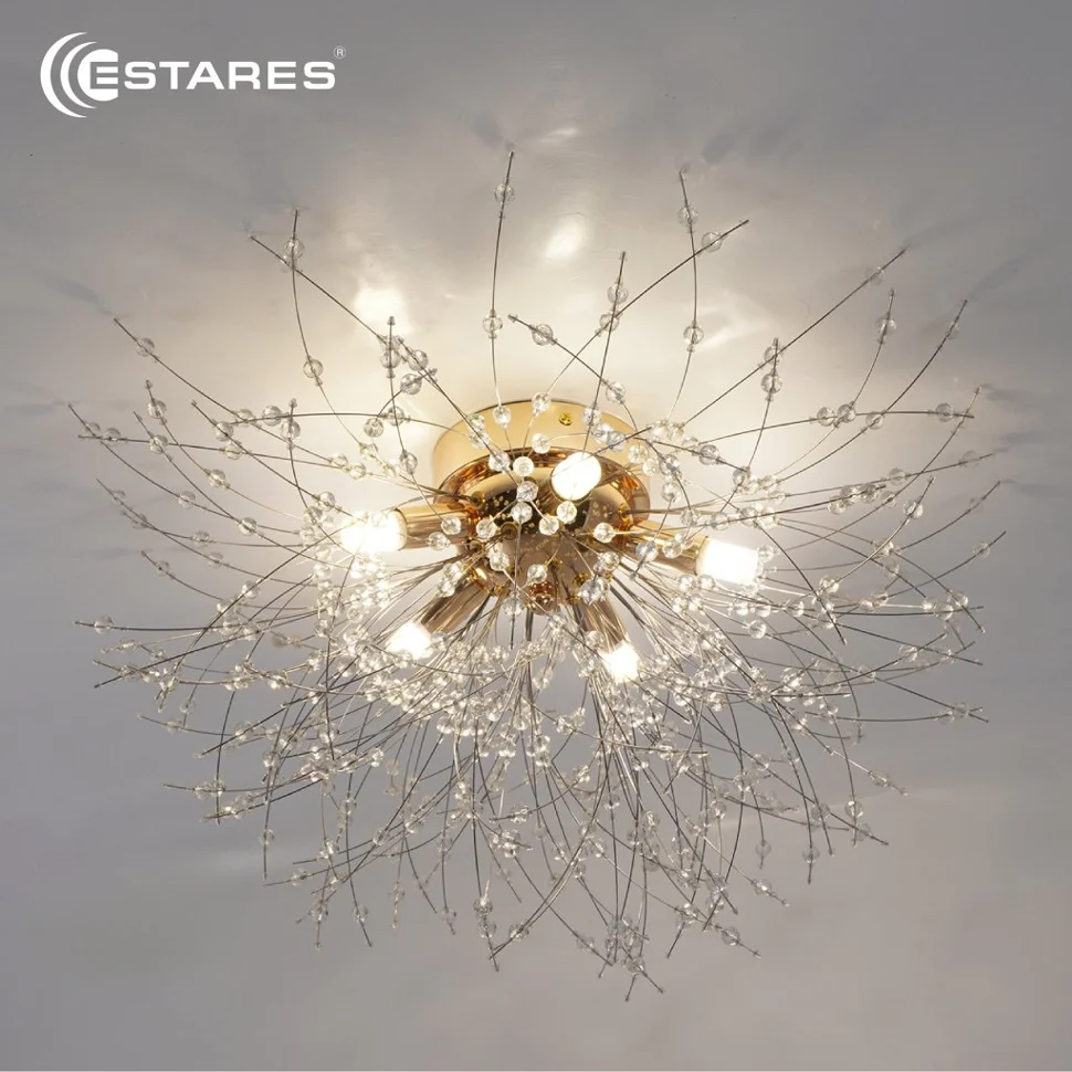 Люстра NOVELLA C 5XG9 R-500X280-GOLD/CRYSTAL-220-IP20