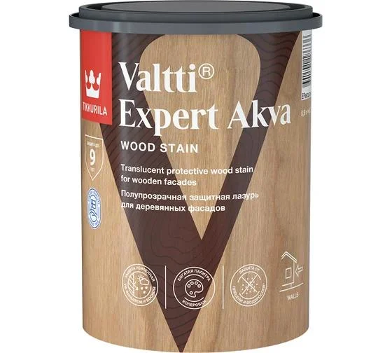 Антисептик лессирующий Tikkurila VALTTI EXPERT AKVA 0,9л сосна