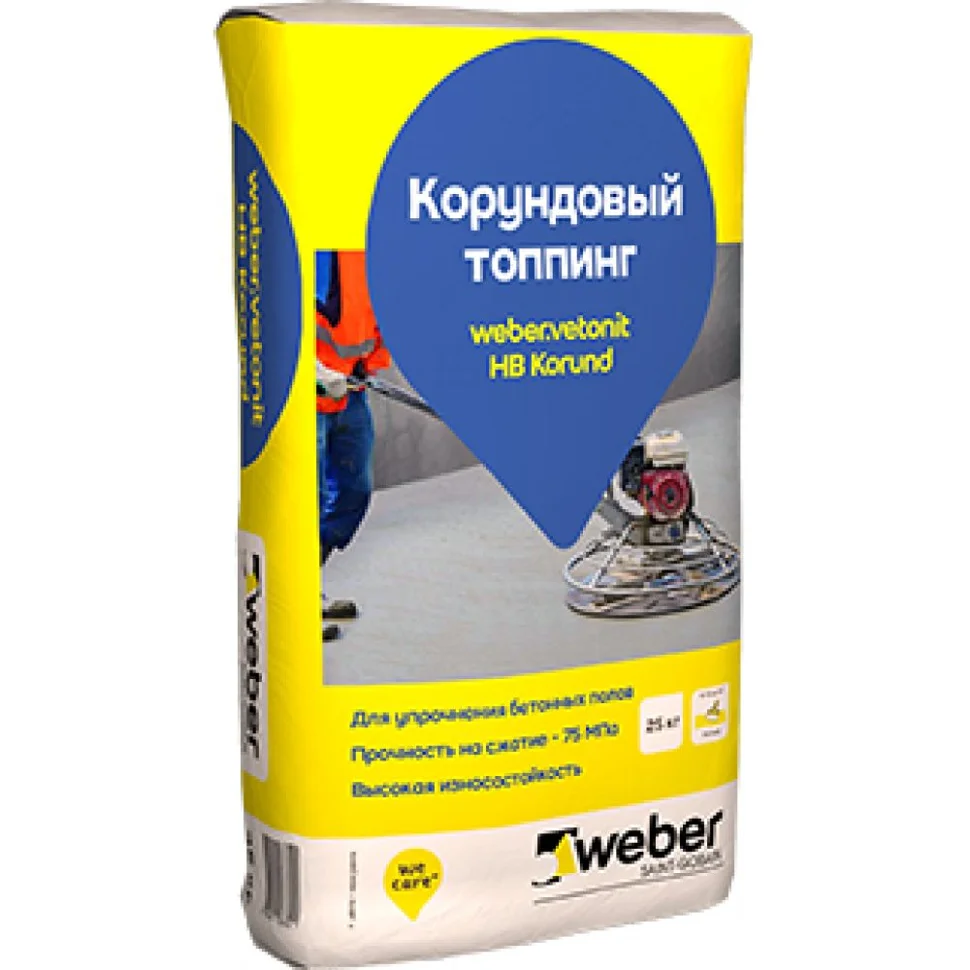 Топпинг корундовый WEBER.VETONIT HB Korund серый 25 кг