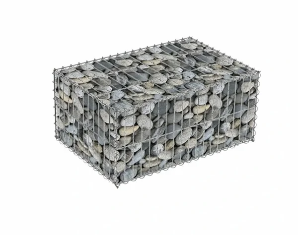 Габион из сетки ячейкой 50х50, проволока 4мм, 2500х1000х500 со стяжками и сборочными спиралями, доп перегородкой