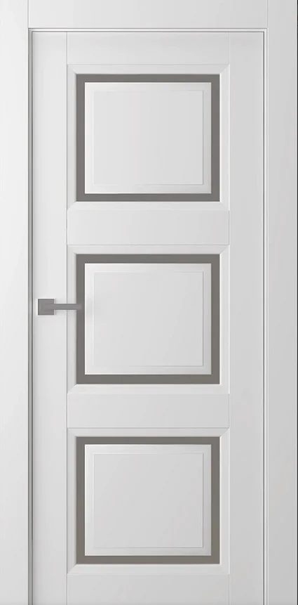 Дверь BELWOODDOORS "Аурум 3" стекло Мателюкс белый каленый 80 (21-9) smart core эмаль белый