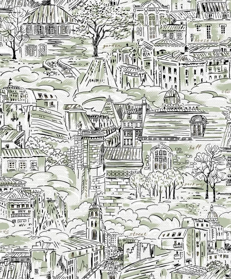 Обои Саратов виниловые на бумажной основе С32М Городок 04 10*0,53 (акция)