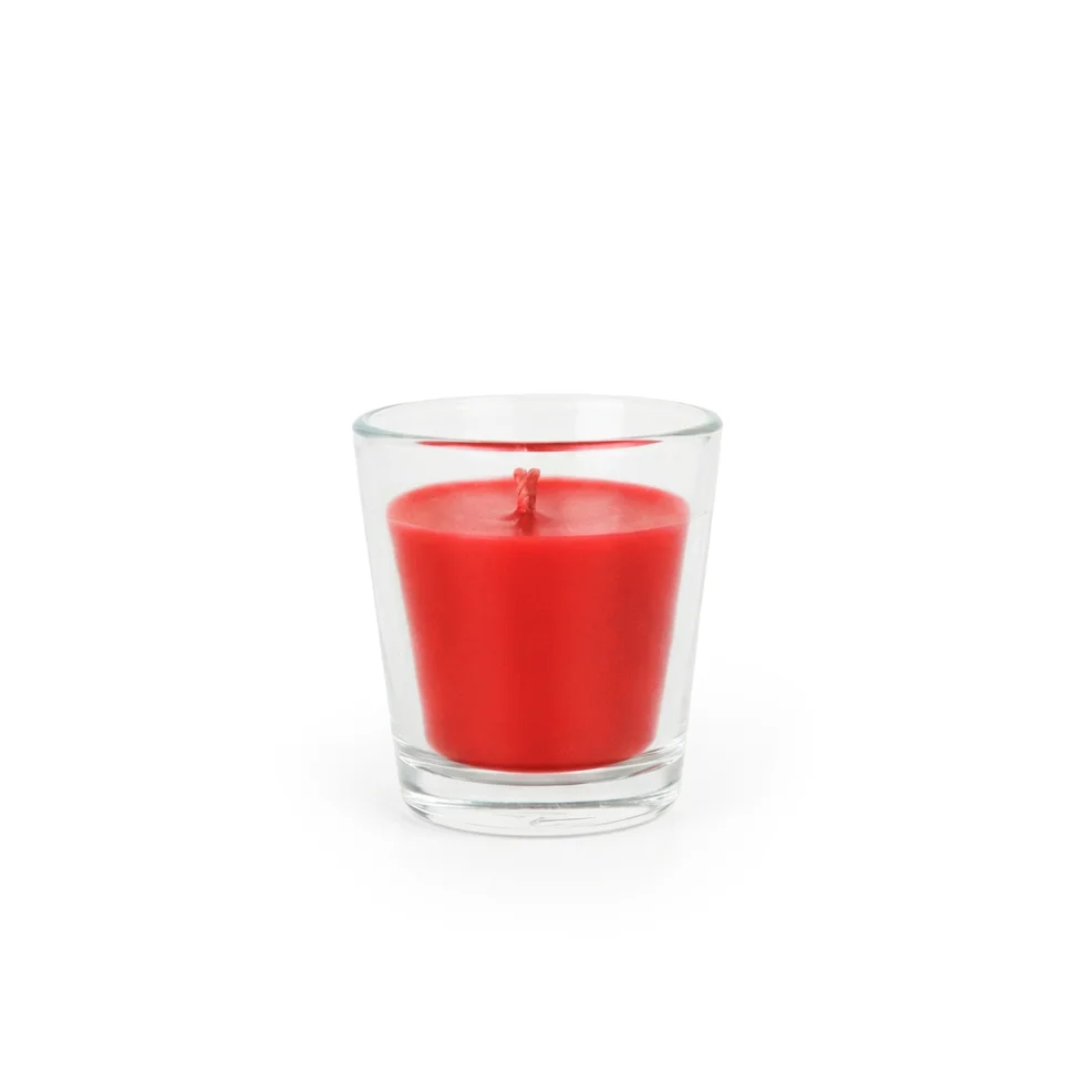 Свеча ароматическая Stella aroma Mini Glassy Light Red №3 Карамельный попкорн 50 мл