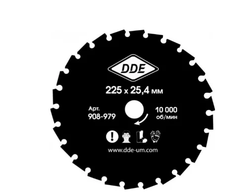 Нож (диск) для триммера DDE WOOD CUT 26 зубьев, 225 x 25,4/20 мм (толщина = 2 мм)
