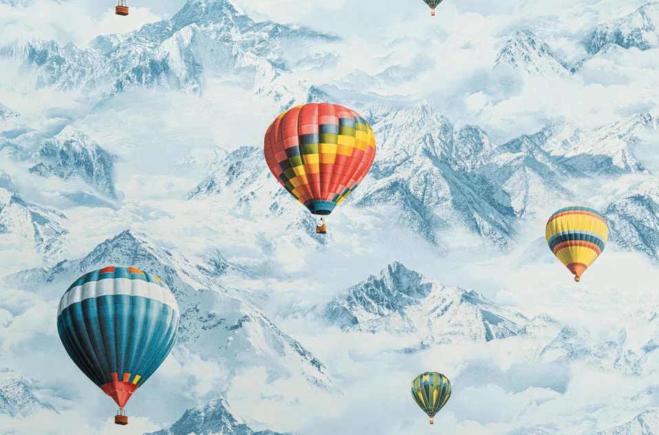 Обои АРТЕКС арт.10975-03 виниловые на флизелиновой основе горячего тиснения 1,06*10м Воздушные шары декор