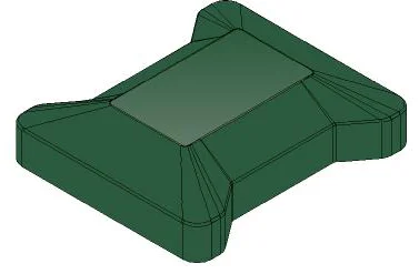 Крышка универсальная PE RAL 100*87мм (толщ. 1,5мм)