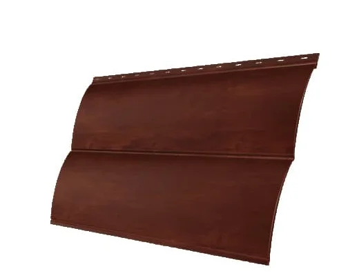 М/сайдинг Блок-Хаус NEW (GL) Print Cherry Wood (Бразильская вишня) толщина 0,45мм, размер 0,361*2 м.п.