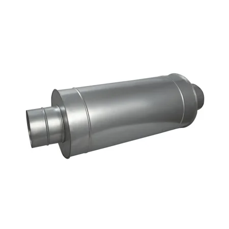Шумоглушитель, серия MDG, для круглых воздуховодов, L600, D125, оцинкованная сталь , ЭРА