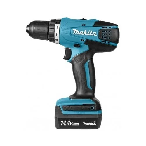 Дрель-шуруповерт аккумуляторная Makita DF347DWE,14,4 В, 2ск, 30нм, 2акк.Li-ion.1.5Ач, 1.4кг,кейс