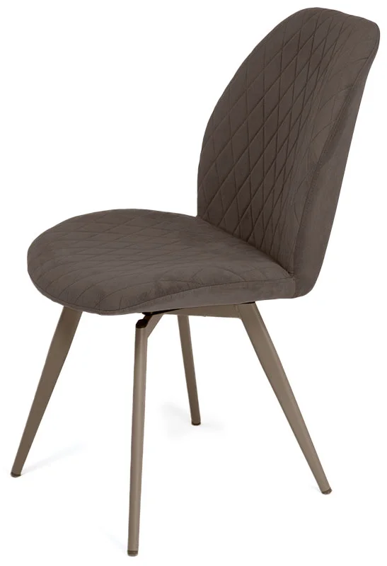 Стул Стефани (ткань Т173-капучино) + ножки 1R32 (мокко)