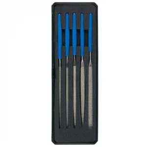 Набор надфилей 160х80мм, ЗУБР "ЭКСПЕРТ", с алмазным напылением, P 140, 5 предметов, в пластиковом боксе