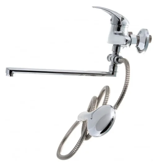 Смеситель Омега для ванны одноручковый д.40, L-нос, 30 см, арт.3307-5