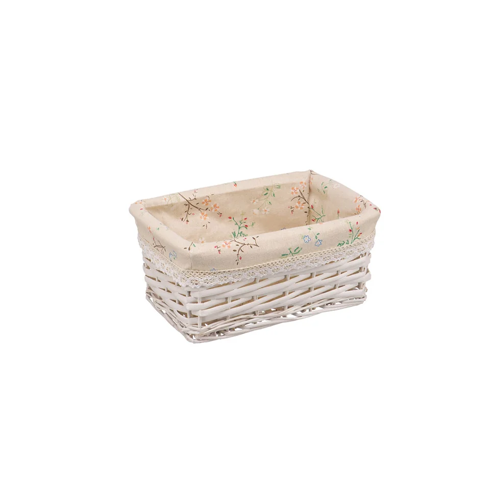 Корзина стеллажная "Сакура", Д280 Ш190 В130, белый