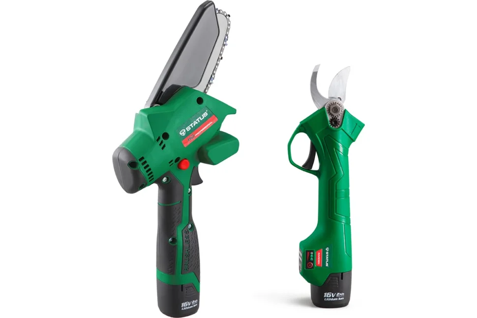 Набор пила аккумуляторная цепная и садовые ножницы STATUS SCB100-16KIT