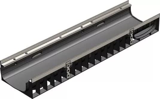 Лоток водоотводный GIDROLICA Super DN200 E600 пластиковый 1000*249*118 мм арт.0821