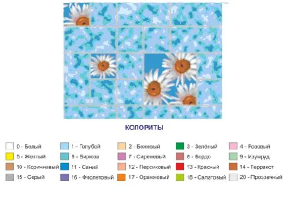 Клеенка ПВХ Колорит на тканевой основе 1,26-1,30х25м 147/2