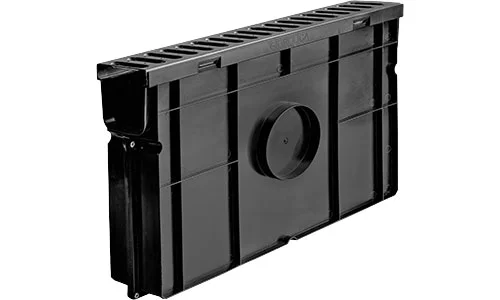 Комплект GIDROLICA Light DN100 A15: пескоуловитель пластиковый с решеткой оцинкованной 500*116*320 мм арт.08068/080068