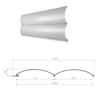 М/Сайдинг Блок-Хаус МП Woodstock Ecosteel Matt ** толщина 0.45 мм, размер 0,356*м2