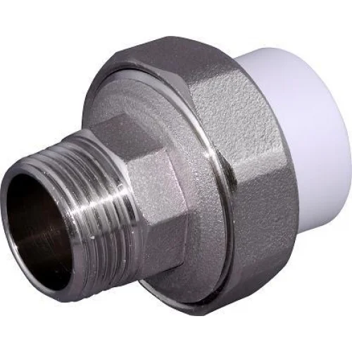 Муфта комбинированная разъемная PPR 40x1\'1/4 с наружней резьбой (Американка) Россия